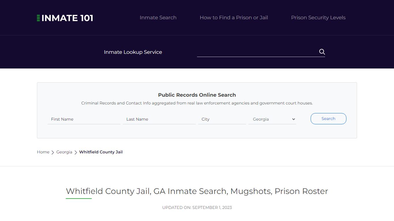 Whitfield County Jail, GA Inmate Search, Mugshots, Prison Roster